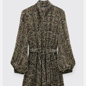 Zara Snake Print Dress